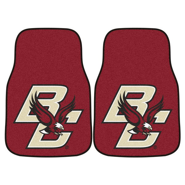 Boston College - Boston College Eagles 2-pc Carpet Car Mat Set BC Eagle Primary Logo Maroon