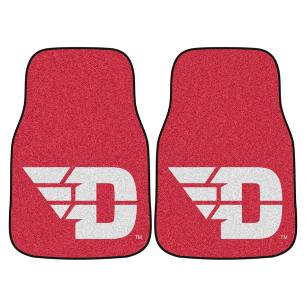 University of Dayton - Dayton Flyers 2-pc Carpet Car Mat Set Flying D Primary Logo Red