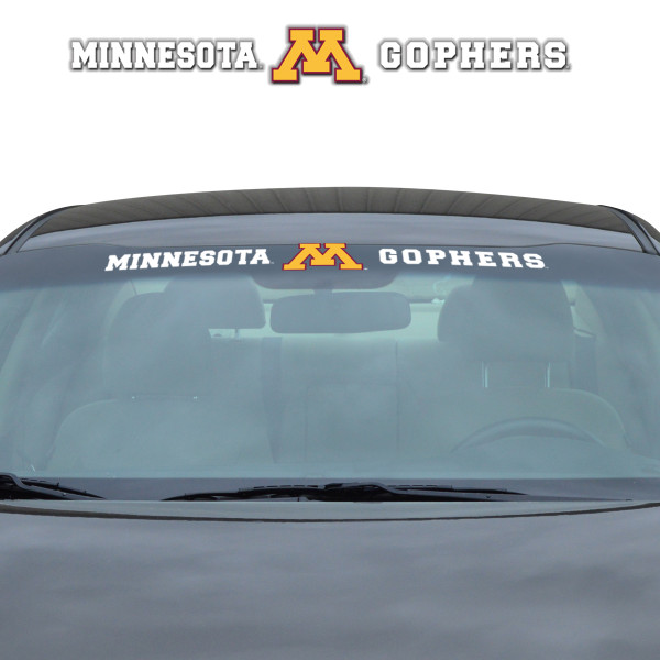 Minnesota Golden Gophers Windshield Decal Primary Logo and Team Wordmark