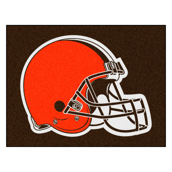Cleveland Browns All-Star Mat Browns Helmet Helmet Logo Brown