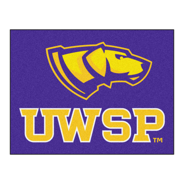 University of Wisconsin-Stevens Point - Wisconsin-Stevens Point Pointers All-Star Mat "Pointer & UWSP" Logo Purple