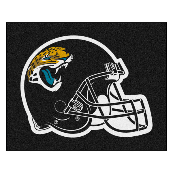 Jacksonville Jaguars Tailgater Mat Jaguars Helmet Logo Black