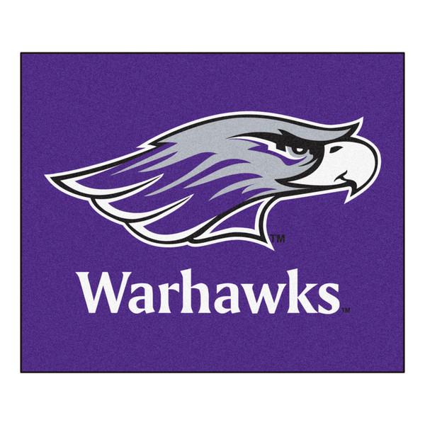 University of Wisconsin-Whitewater - Wisconsin-Whitewater Pointers Tailgater Mat "Warhawks" Logo Purple