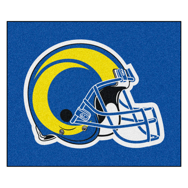 Los Angeles Rams Tailgater Mat Rams Helmet Logo Blue