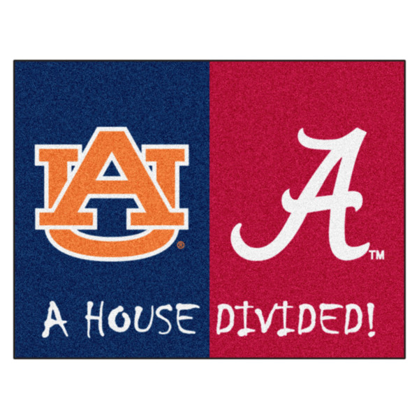 House Divided - Alabama / Auburn - House Divided - Alabama / Auburn House Divided House Divided Mat House Divided Multi
