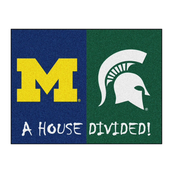 House Divided - Michigan / Michigan State - House Divided - Michigan / Michigan State House Divided House Divided Mat House Divided Multi