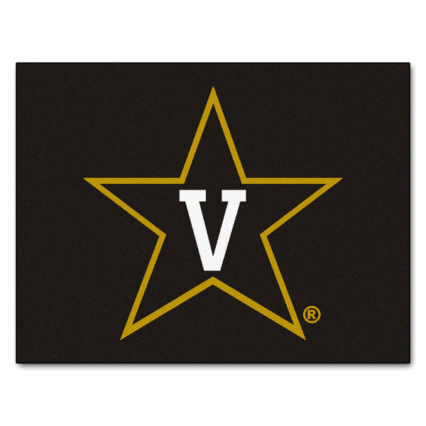 Vanderbilt University - Vanderbilt Commodores All-Star Mat V Star Primary Logo Black