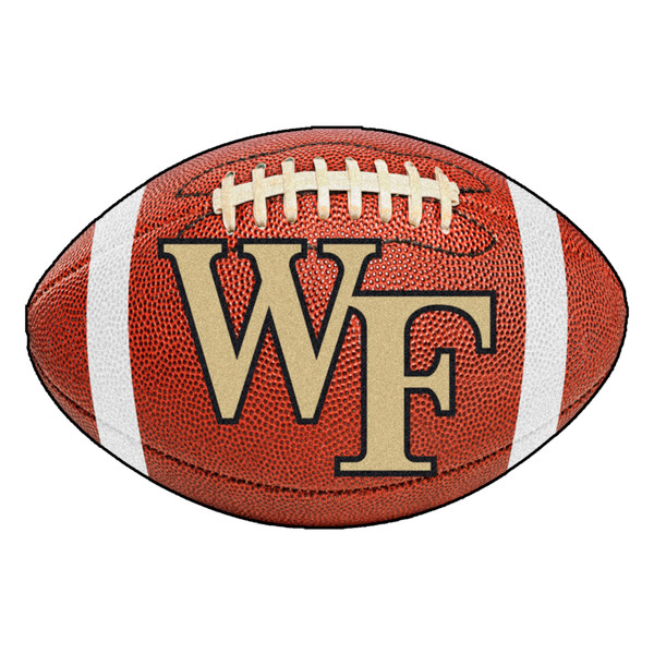 Wake Forest University - Wake Forest Demon Deacons Football Mat WF Primary Logo Brown