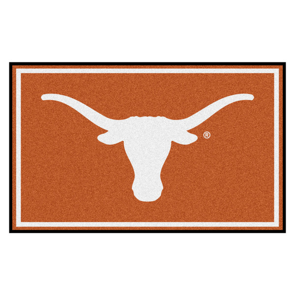 University of Texas - Texas Longhorns 4x6 Rug Longhorn Primary Logo Orange