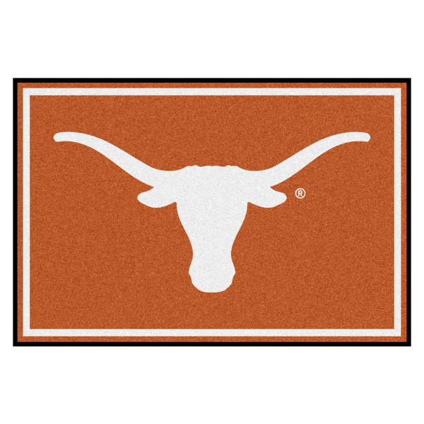 University of Texas - Texas Longhorns 5x8 Rug Longhorn Primary Logo Orange