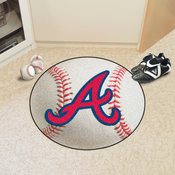 MLB - Atlanta Braves Baseball Mat 27" diameter