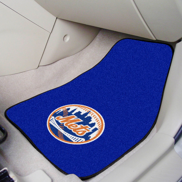 MLB - New York Mets 2-pc Carpet Car Mat Set 17"x27"