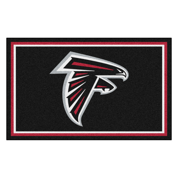 Atlanta Falcons 4x6 Rug Falcon Primary Logo Black