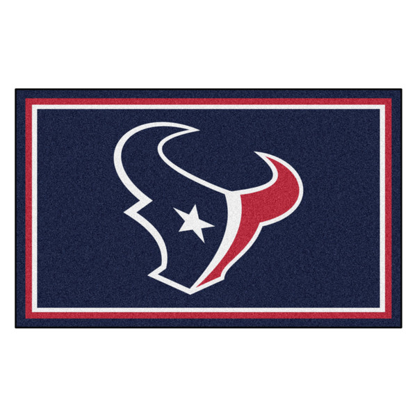 Houston Texans 4x6 Rug Texans Primary Logo Navy