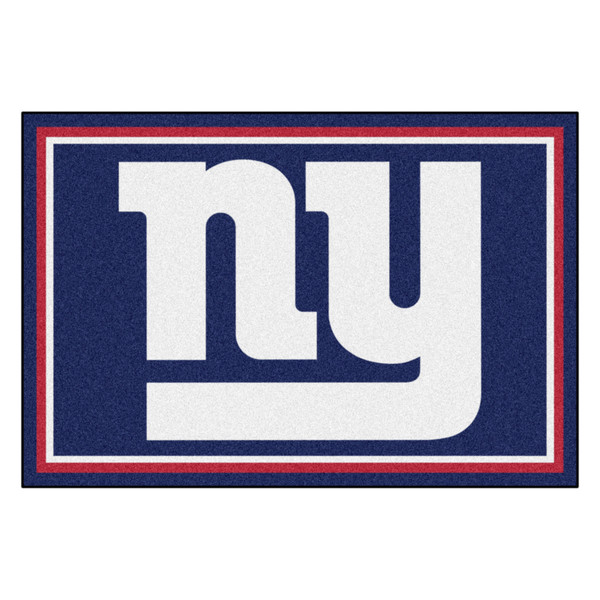 New York Giants 5x8 Rug "NY" Logo Dark Blue