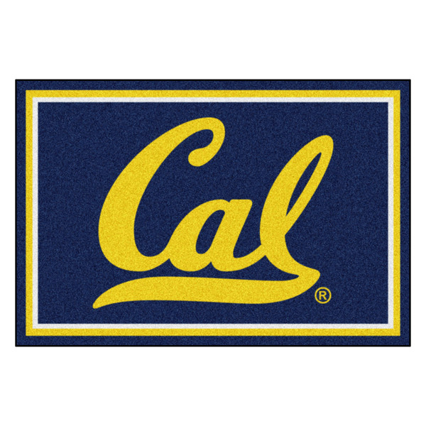 University of California, Berkeley - Cal Golden Bears 5x8 Rug "Script Cal" Logo Blue