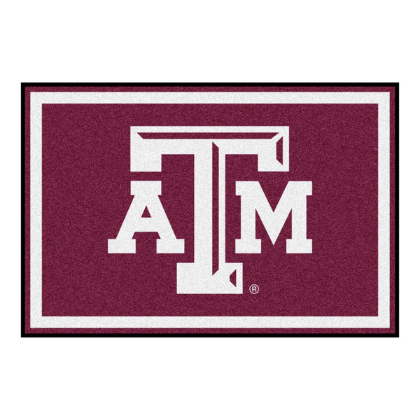 Texas A&M University - Texas A&M Aggies 5x8 Rug TAM Primary Logo Maroon