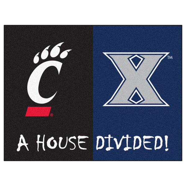 House Divided - Xavier / Cincinnati - House Divided - Xavier / Cincinnati House Divided House Divided Mat House Divided Multi