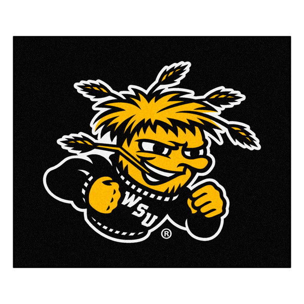 Wichita State University - Wichita State Shockers Tailgater Mat WuShock Primary Logo Black
