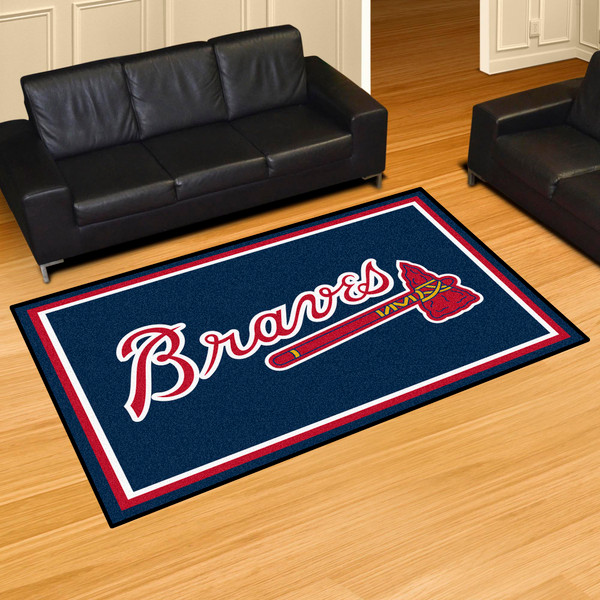 MLB - Atlanta Braves 5x8 Rug 59.5"x88"