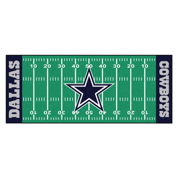 Dallas Cowboys Football Field Runner Star Primary Logo Green