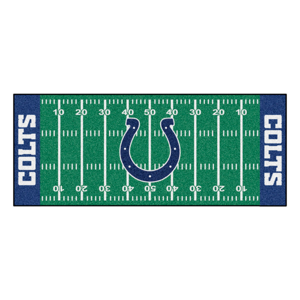 Indianapolis Colts Football Field Runner Colts Primary Logo & Wordmark Green