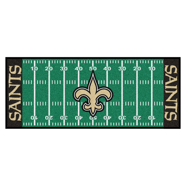 New Orleans Saints Football Field Runner Fleur-de-lis Primary Logo Green