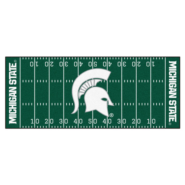 Michigan State University - Michigan State Spartans Football Field Runner Spartan Primary Logo Green