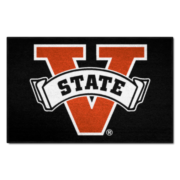 Valdosta State University - Valdosta State Blazers Starter Mat "V & Banner 'State'" Logo Black