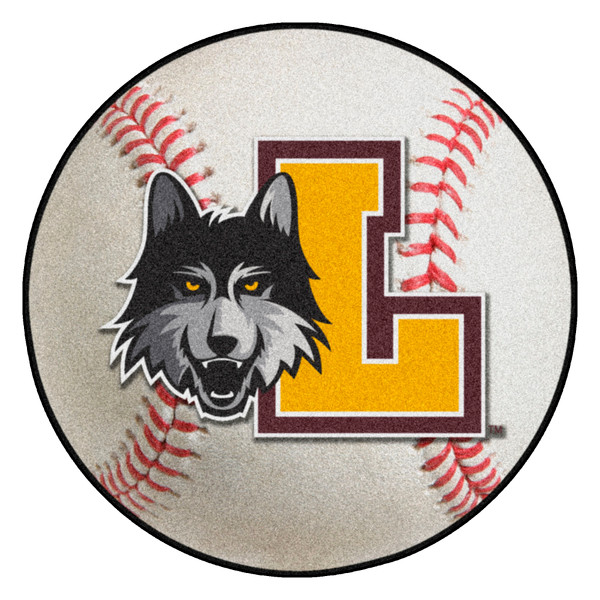 Loyola University Chicago - Loyola Chicago Ramblers Baseball Mat "Wolf Head & L" Logo White