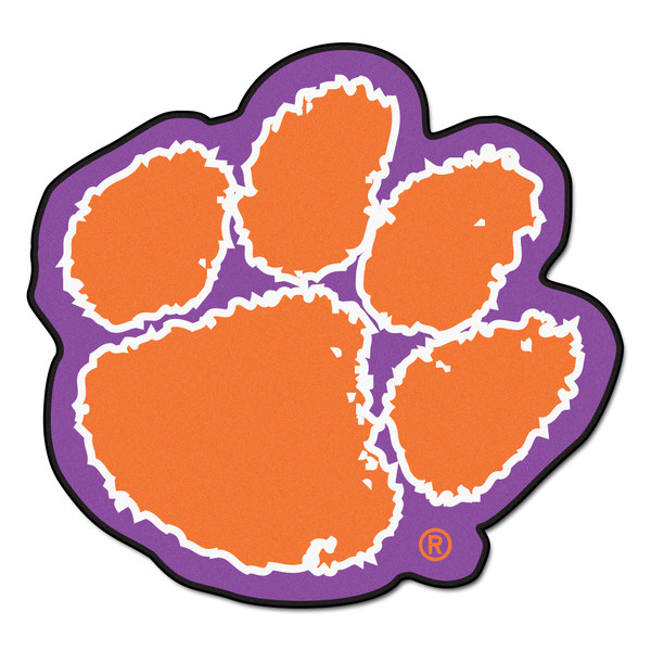 Clemson University - Clemson Tigers Mascot Mat Tiger Paw Primary Logo Orange