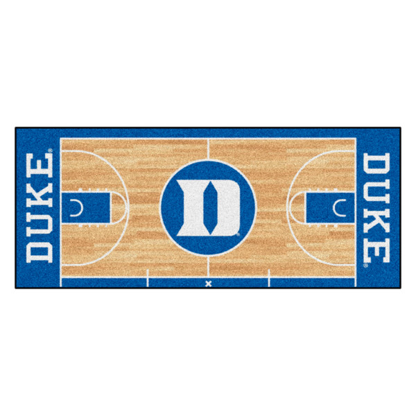 Duke University - Duke Blue Devils NCAA Basketball Runner "D & Devil" Logo & Wordmark Blue