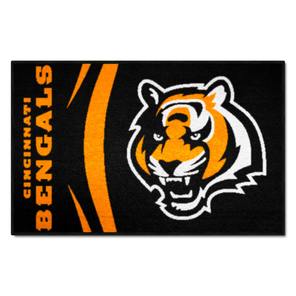 Cincinnati Bengals Starter - Uniform "Striped B" Logo & Wordmark Black