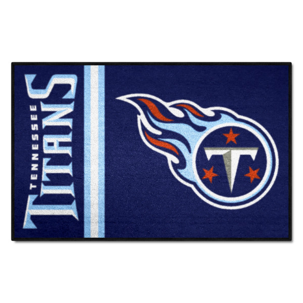 Tennessee Titans Starter - Uniform Flaming T Primary Logo and Wordmark Navy