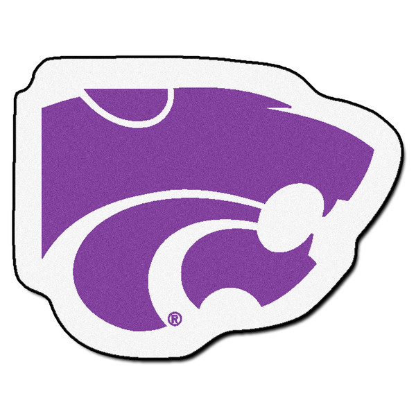 Kansas State University - Kansas State Wildcats Mascot Mat Powercat Primary Logo Purple