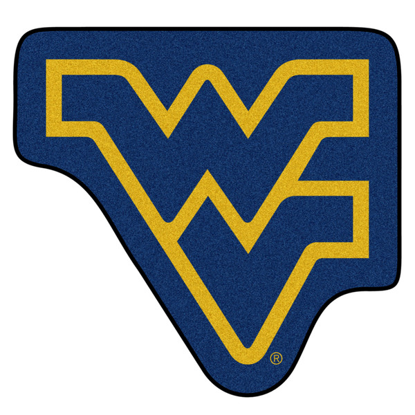 West Virginia University - West Virginia Mountaineers Mascot Mat Flying WV Primary Logo Navy
