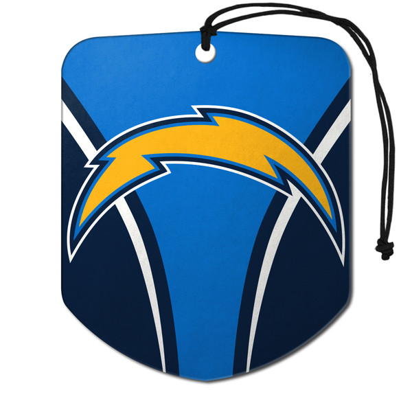 Los Angeles Chargers Air Freshener 2-pk Chargers Primary Logo Blue & Yellow