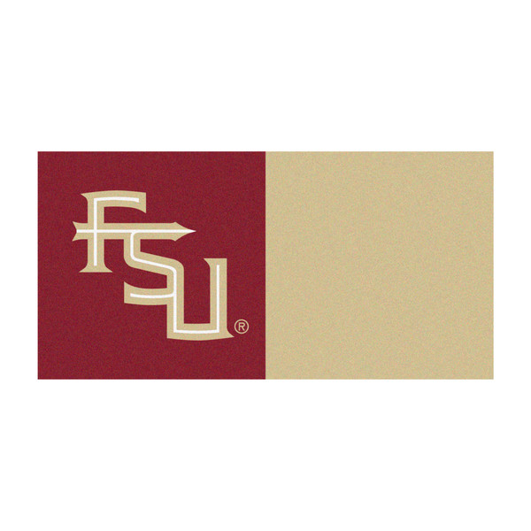 Florida State University - Florida State Seminoles Team Carpet Tiles Seminole Primary Logo Garnet
