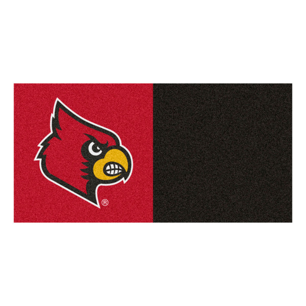 University of Louisville - Louisville Cardinals Team Carpet Tiles Cardinal Primary Logo Red