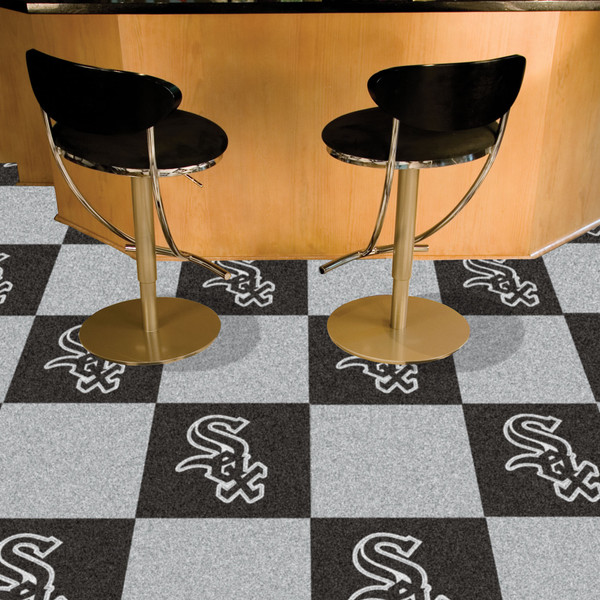 MLB - Chicago White Sox Team Carpet Tiles 18"x18" tiles