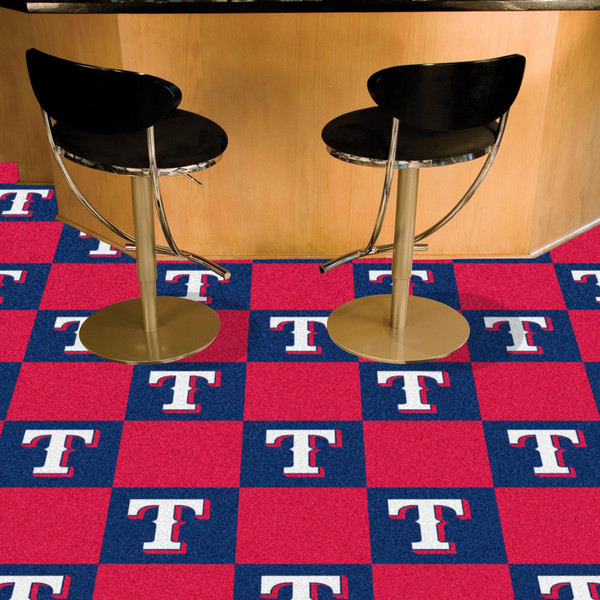 MLB - Texas Rangers Team Carpet Tiles 18"x18" tiles