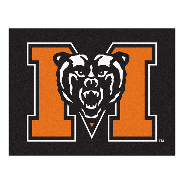 Mercer University - Mercer Bears All-Star Mat "M & Bear" Logo Black