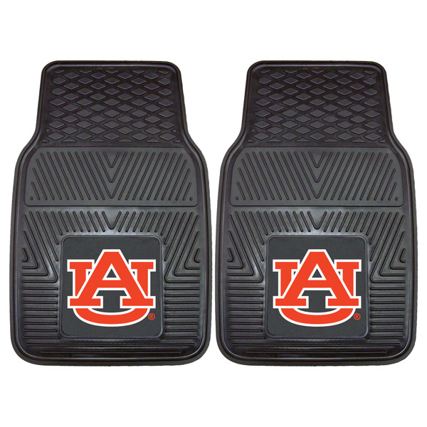 Auburn University - Auburn Tigers 2-pc Vinyl Car Mat Set AU Primary Logo Black