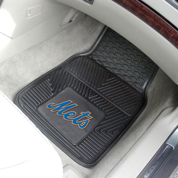 MLB - New York Mets 2-pc Vinyl Car Mat Set 17"x27"