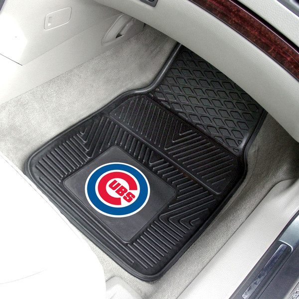 MLB - Chicago Cubs 2-pc Vinyl Car Mat Set 17"x27"