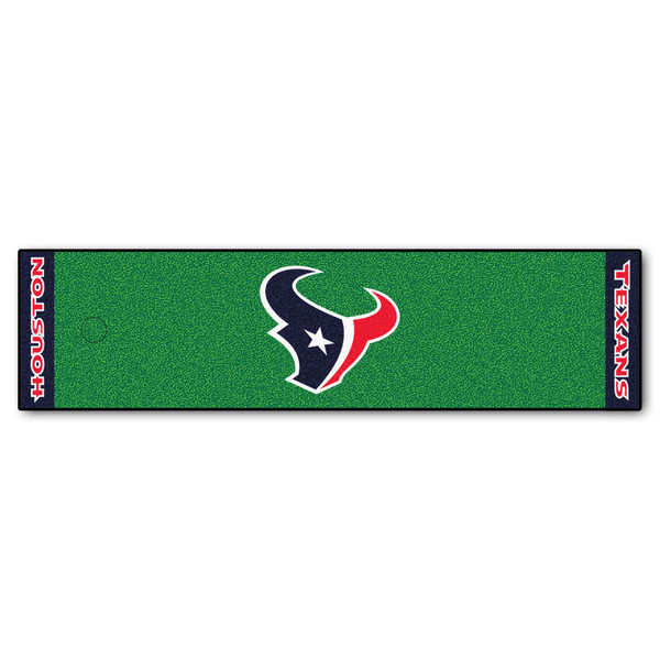 Houston Texans Putting Green Mat Texans Primary Logo Green