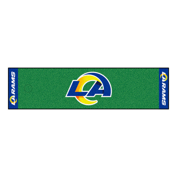Los Angeles Rams Putting Green Mat "Ram" Logo Green