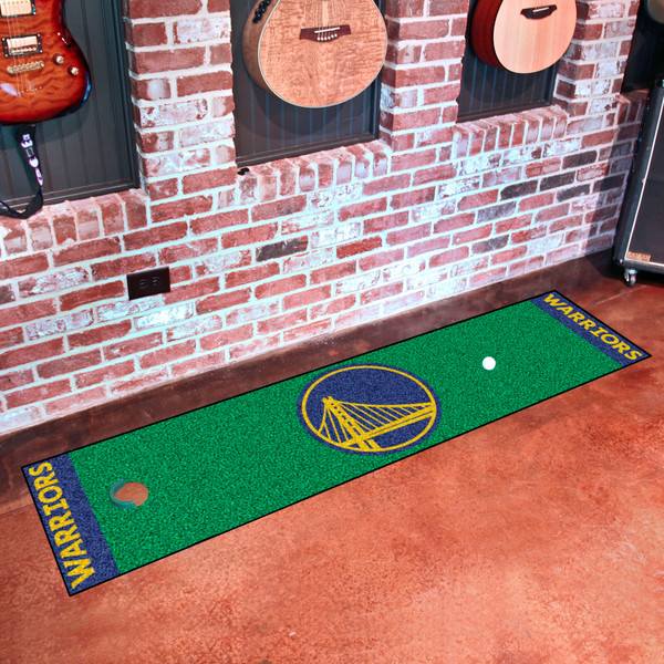 NBA - Golden State Warriors Putting Green Mat 18"x72"