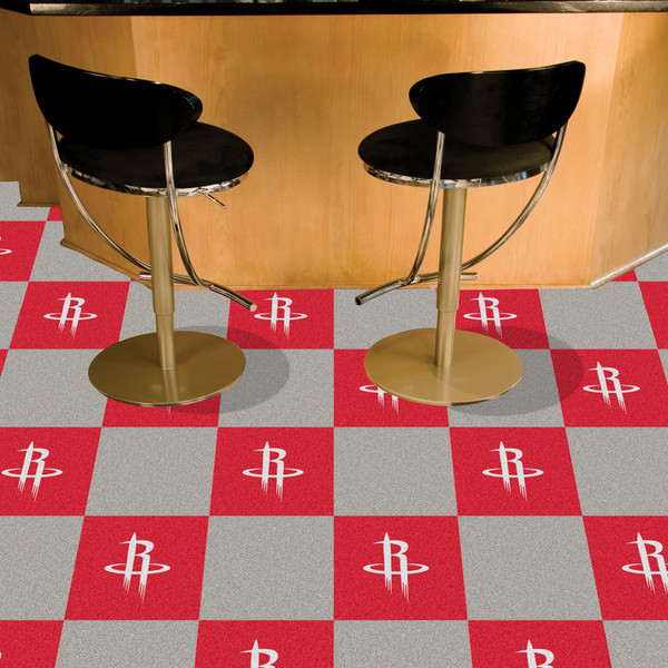 NBA - Houston Rockets Team Carpet Tiles 18"x18" tiles