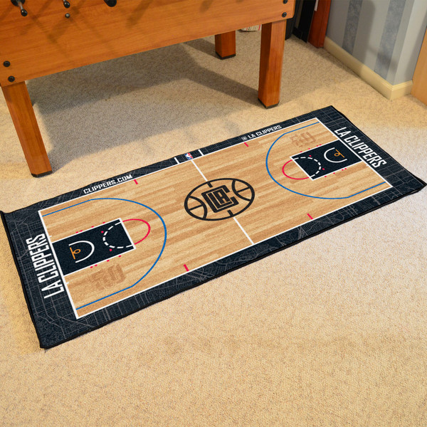 NBA - Los Angeles Clippers NBA Court Large Runner 29.5x54